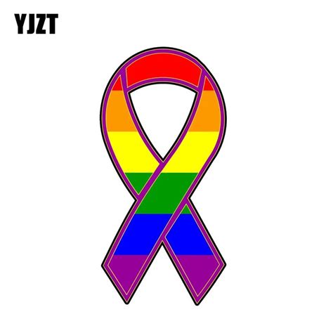 Yjzt 76cm154cm Creative Pride Gay Rainbow Car Sticker Pvc Decal 12 0964 In Car Stickers From