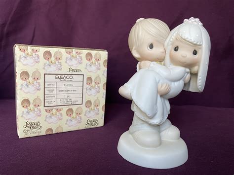 Precious Moments Wedding Figurine Or Bell Bless You Two Etsy