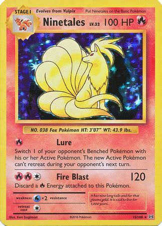 We did not find results for: Ninetales 15/108 Holo Rare XY Evolutions Pokemon Card - Pokémon Individual Cards