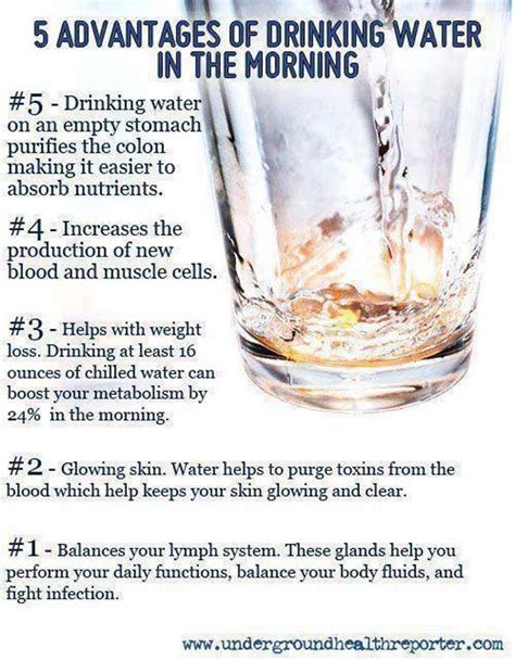 Benefits Of Drinking Water Infographic