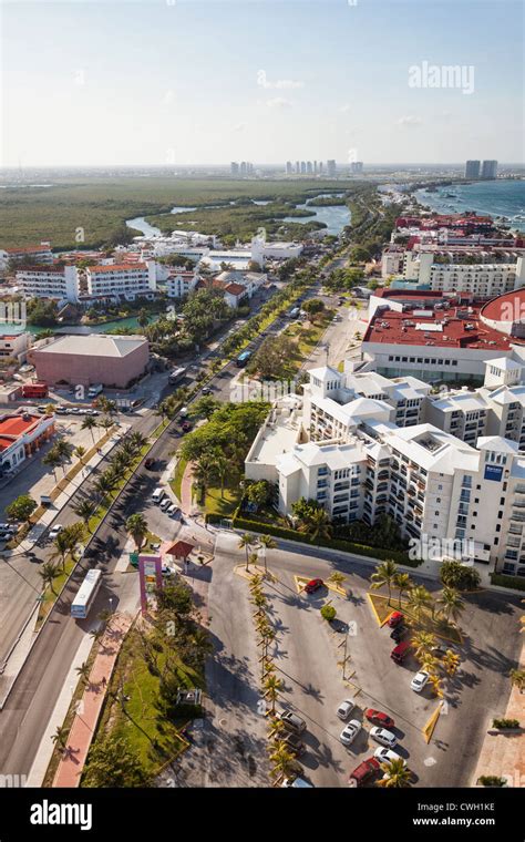 Aerial View Of Cancun Mexico High Resolution Stock Photography And