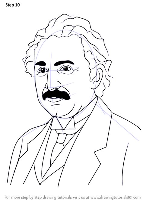 How To Draw Albert Einstein Famous People Step By Step