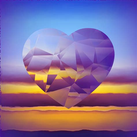 Sunset Heart Clip Art Image Clipsafari