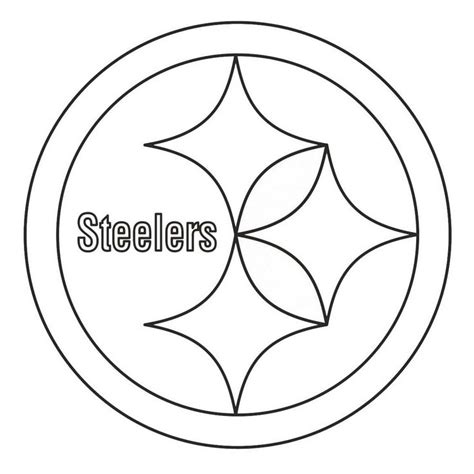 Coloring page with pittsburgh steelers logo. pittsburgh steelers from nfl teams coloring logo pages ...