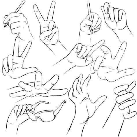 Hands Practice By Ruuruu Chan On Deviantart How To Draw Hands
