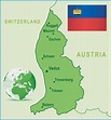 Principado de Liechtenstein en mapas: municipios importantes 2024