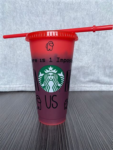 Among Us Original Starbucks Cup Tumbler Cold Cups Custom Etsy