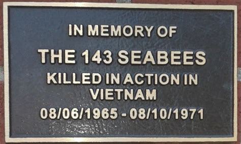 Navy Seabees Vietnam Memorial A War Memorial