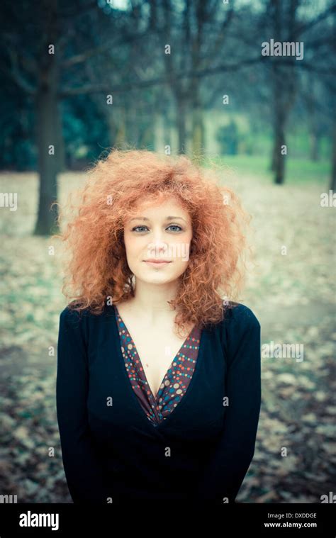 Curly Red Hair Woman High Resolution Stock Photography And Images Alamy