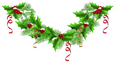 Outdoor christmas garland transparent png. Christmas garland clipart with no background collection ...