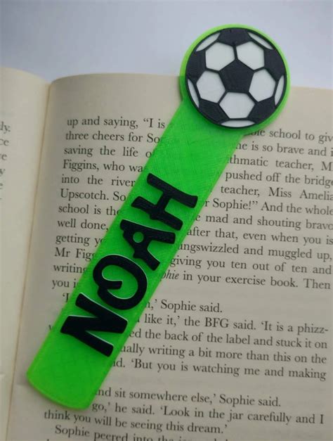 Personalised Football Bookmark Dalewood Designs Gb