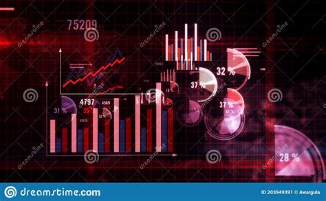 Economy Statistic Global Business And Finance 3d Chart Illustration