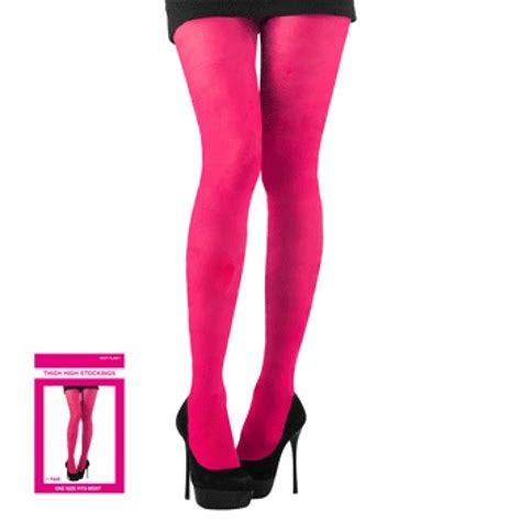 Stockings Thigh High Pink Fancy Dress Costumes Party Supplies Party Shop