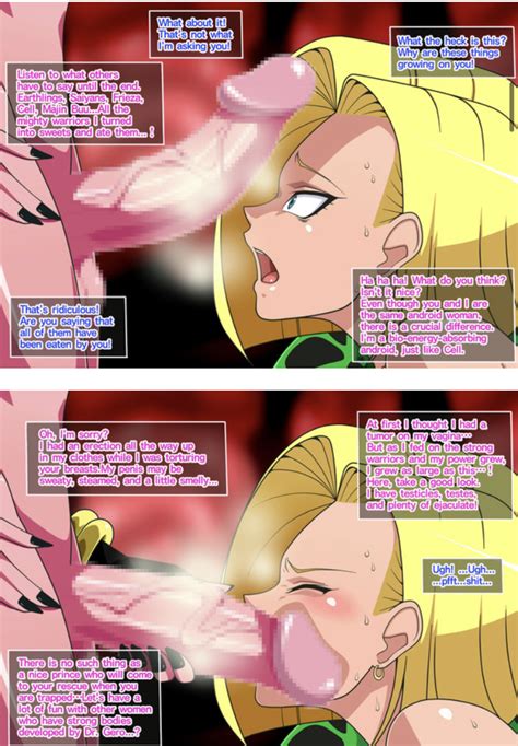 rule 34 1girls 2010s android 18 android 21 big breasts big penis blonde hair breasts dark