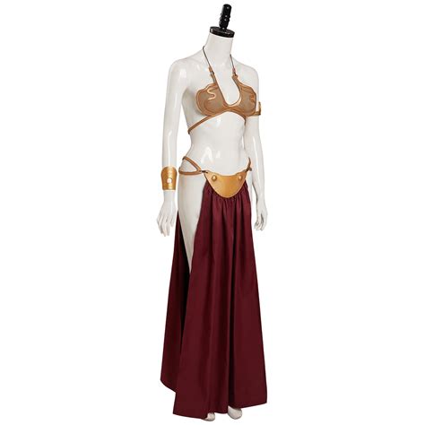 Return Of The Jedi Princess Leia Cosplay Costume Sexy Dress Outfits