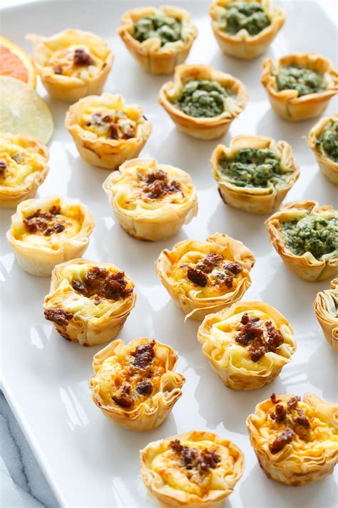 Mini Quiche Bites With Phyllo Crust Love And Olive Oil