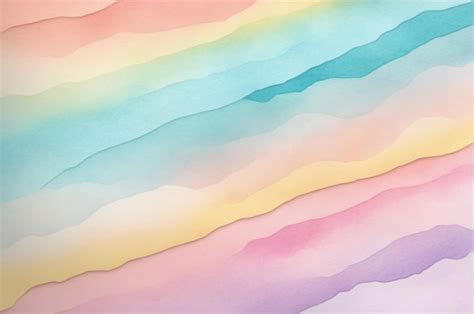 Premium Ai Image Pastel Watercolor Clouds Background