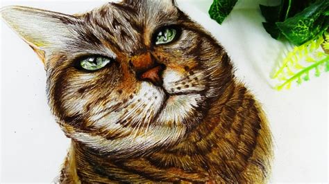 How To Draw A Realistic Cat Head