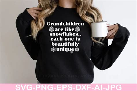 Grandchildren Are Like Snowflakes Graphic By Brown Berry · Creative Fabrica