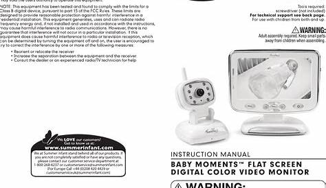 summer infant monitor manual