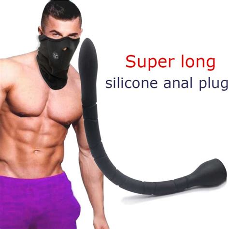 Soft Silicone Anal Plug Erotic Anal Sex Toys 50cm Super Long Anal Dildo
