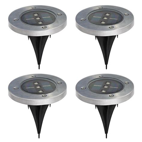 Discover the best landscape path lights in best sellers. 4 Pack Solar Powered Ground Light Outdoor Lights ...