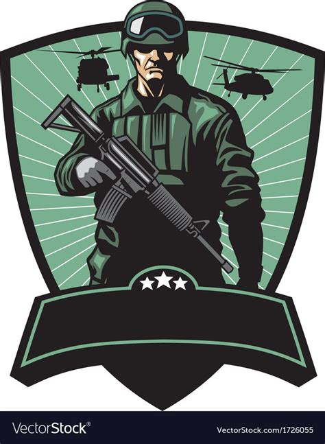 Vector Of Military Badge Download A Free Preview Or High Quality Adobe Illustrator Ai EPS PDF