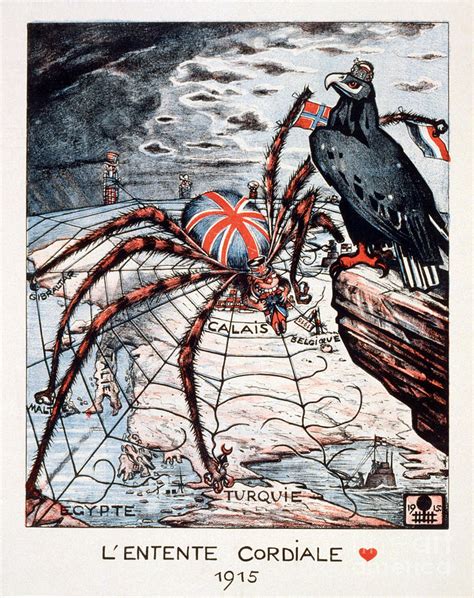 Entente Cordiale Cartoon 1915 Drawing By Granger Fine Art America