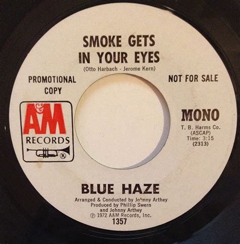Blue Haze Smoke Gets In Your Eyes 1972 Vinyl Discogs