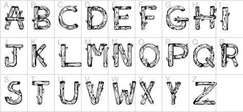 15 Wood Logs Fonts Images Wood Log Font Free Download Log Wood Font