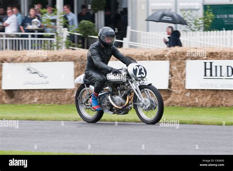 Classic Vincent Black Shadow Racer At The Goodwood Festival Of Speed