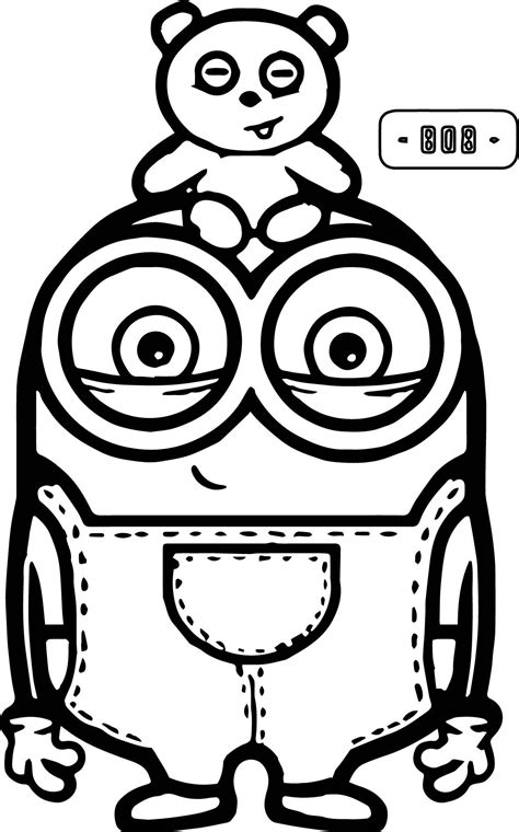Easy Minion Coloring Pages Coloring Pictures