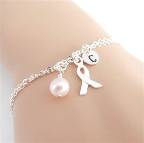 breast cancer bracelet sterling silver breast cancer jewelry