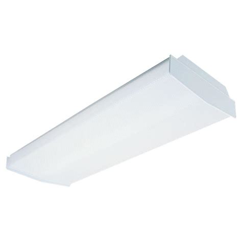 Make sure the fluorescent light fixture is properly grounded as well. Sea Gull Lighting Averil 4-Light White Fluorescent Ceiling ...