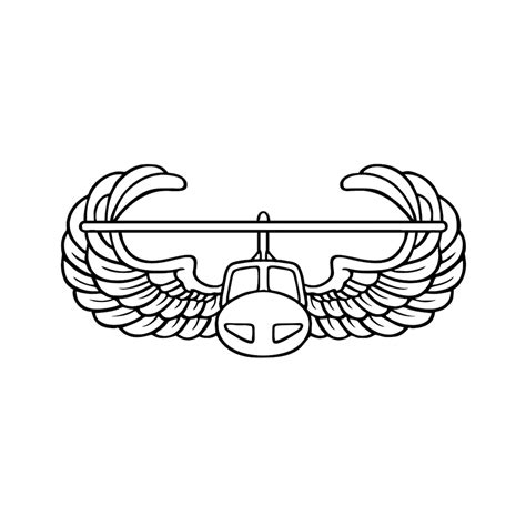 Army Air Assault Badge Svg Dxf Etsy
