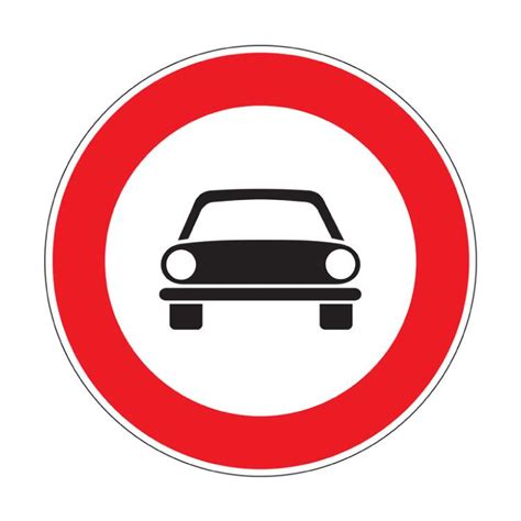 Vieta Il Transito A Tutti Gli Autoveicoli - Transito vietato a tutti gli autoveicoli, SEGNALETICA STRADALE