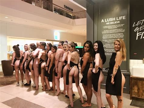 Come To Work Naked Day Lush Store Various Years And Venues Pics