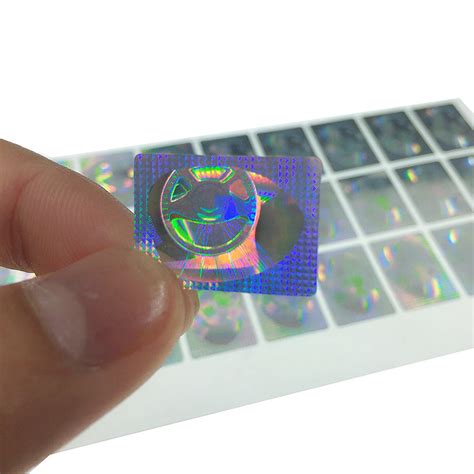 Custom Make Laser Holographic 3d Hologram Sticker Label Printing