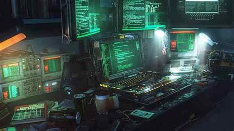 Hacker Room Coding Desk