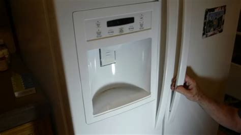 Kenmore Elite Refrigerator Water Dispenser Sticks Open YouTube