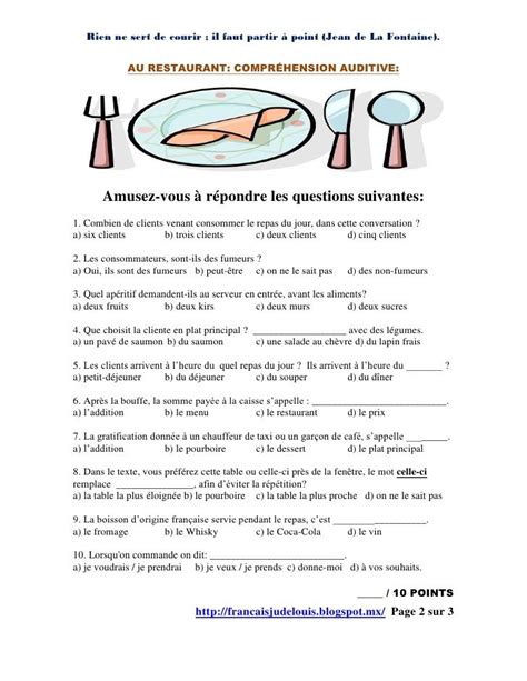 Food In French Ap French Basic French Words Core French French