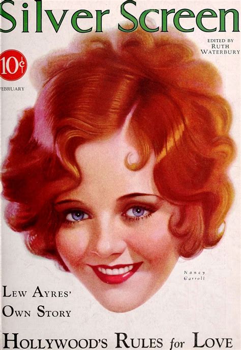 Nancy Carroll On The Cover Of Silver Screen Magazine February 1931