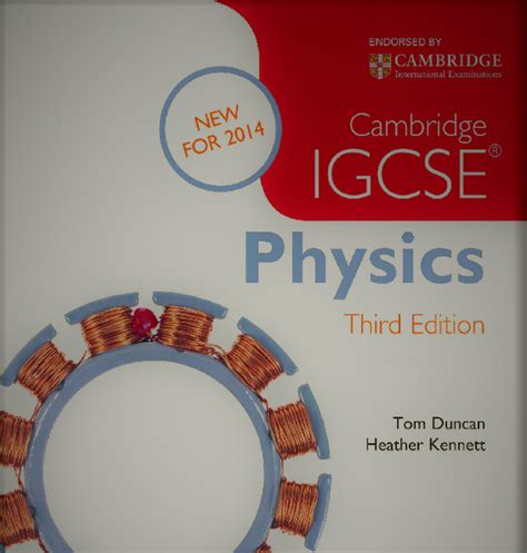 Cambridge IGCSE Physics By Tom Duncan Heather Kennett In Pdf Science