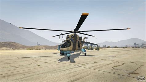 Take off and go through the checkpoint, you know the usual. Mi 24 for GTA 5