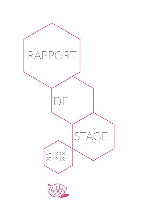 Proposition Couverture Dun Rapport De Stage On Behance Behance Portfolio