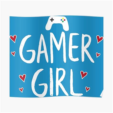 Gamer Girl Poster For Sale By Lightfield Redbubble