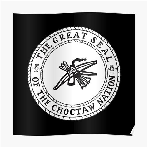 The Great Seal Of The Choctaw Nation Poster For Sale By Bigspringarts