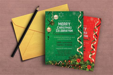 Elegant Christmas Invitation Graphic By Ninjastudio · Creative Fabrica