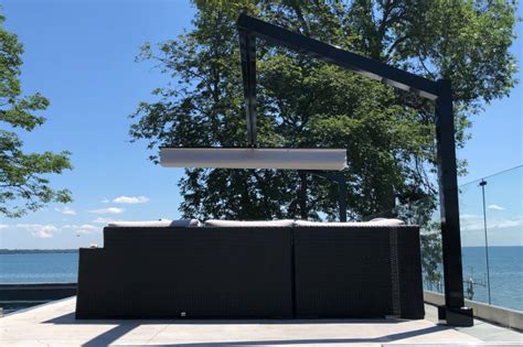 Freestanding Retractable Canopy Lake Simcoe Modern Pool Toronto