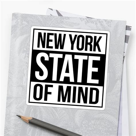New York State Of Mind Sticker By Tee4daily Redbubble